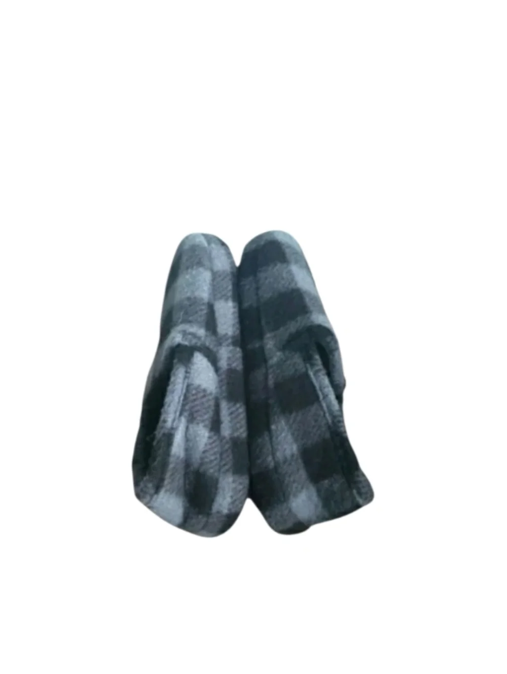 Buffalo Check Print Fleece Slip On Slippers Size 7/8